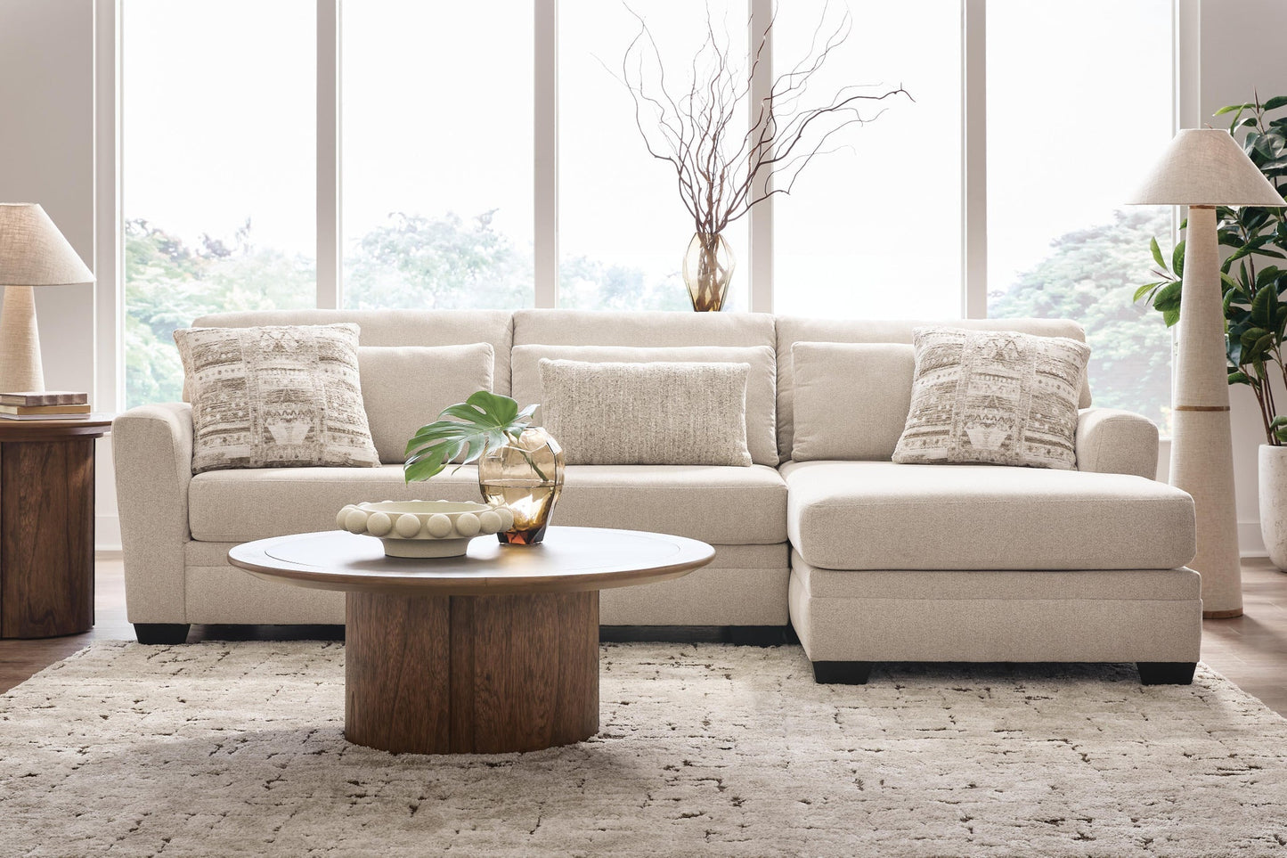 Mandi Point 2-Piece Sectional Sofa Chaise Benchcraft®