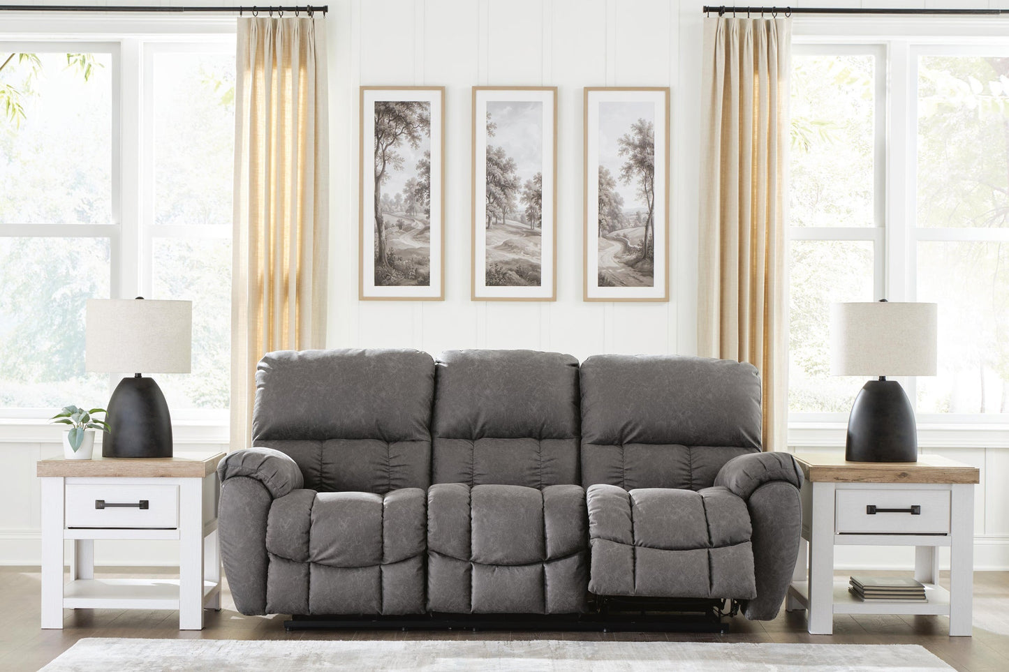 Bakerstein PWR REC Sofa with ADJ Headrest Signature Design by Ashley®