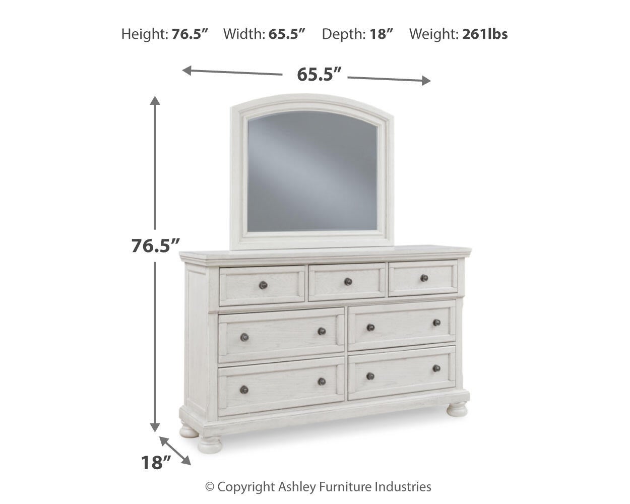 Robbinsdale Dresser and Mirror Signature Design by Ashley®