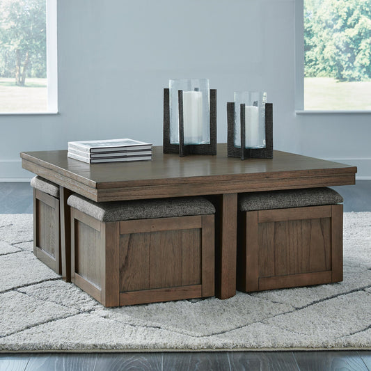 Boardernest Cocktail TBL w/4 Stools (5/CN) Signature Design by Ashley®