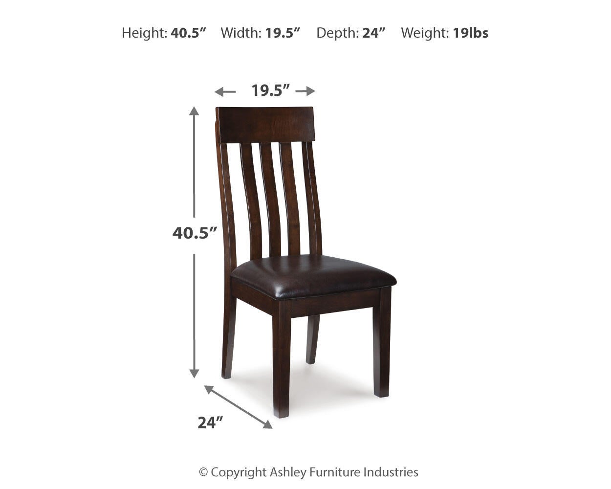 Haddigan Dining UPH Side Chair (2/CN) Signature Design by Ashley®
