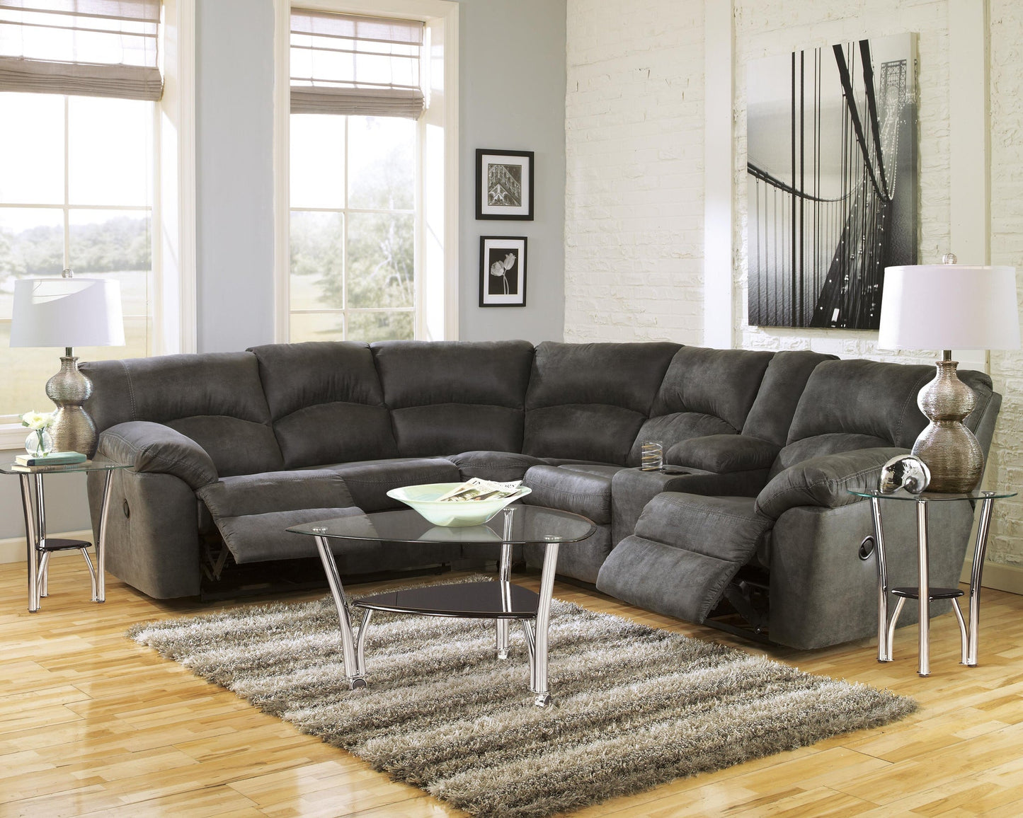 Tambo 2-Piece Reclining Sectional Signature Design by Ashley®