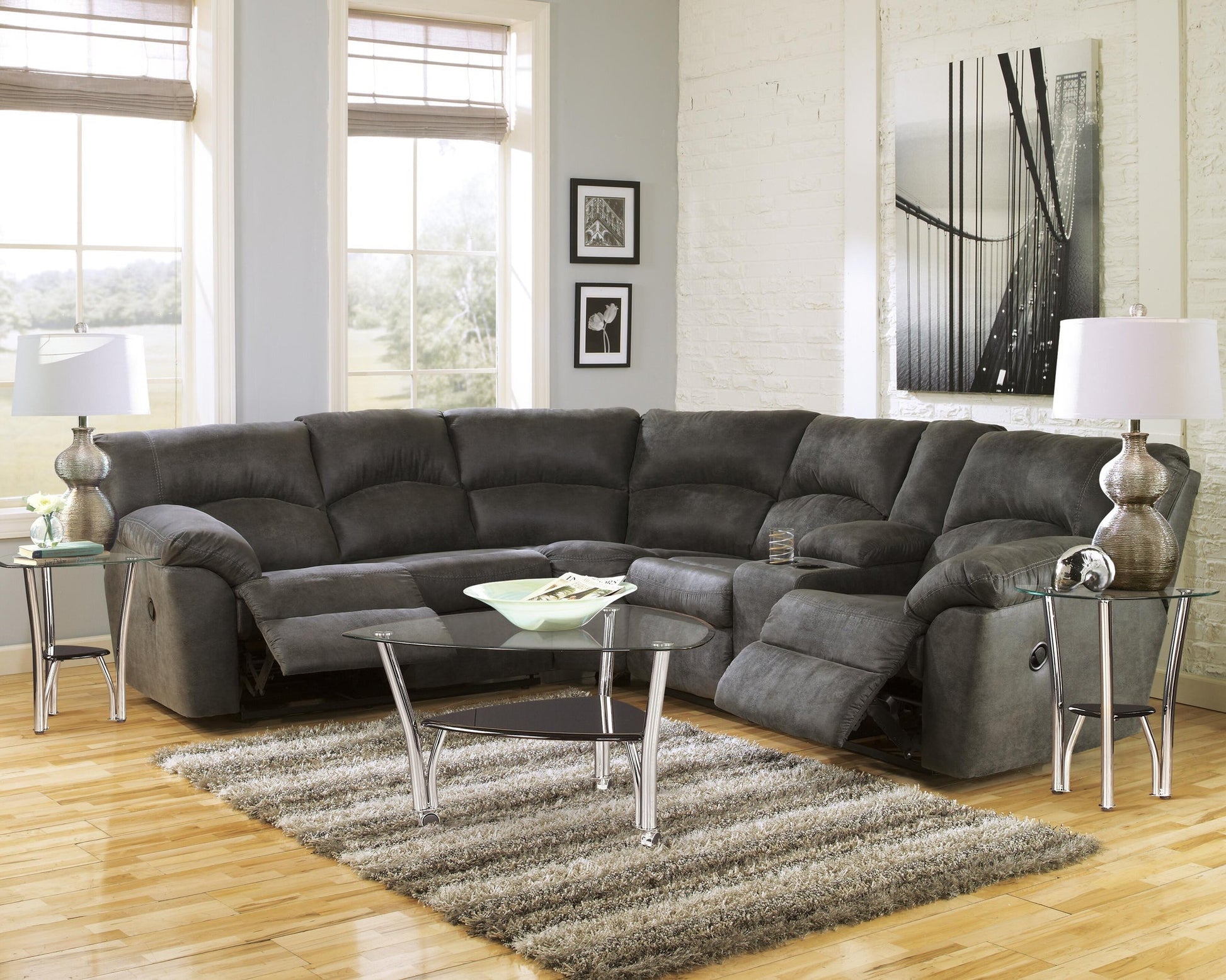 Tambo 2-Piece Reclining Sectional Signature Design by Ashley®