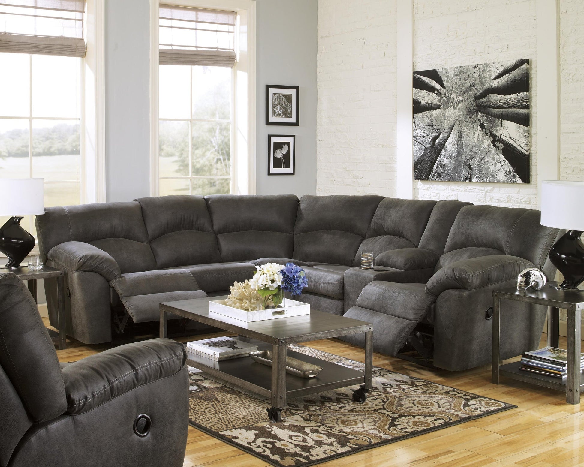 Tambo 2-Piece Reclining Sectional Signature Design by Ashley®