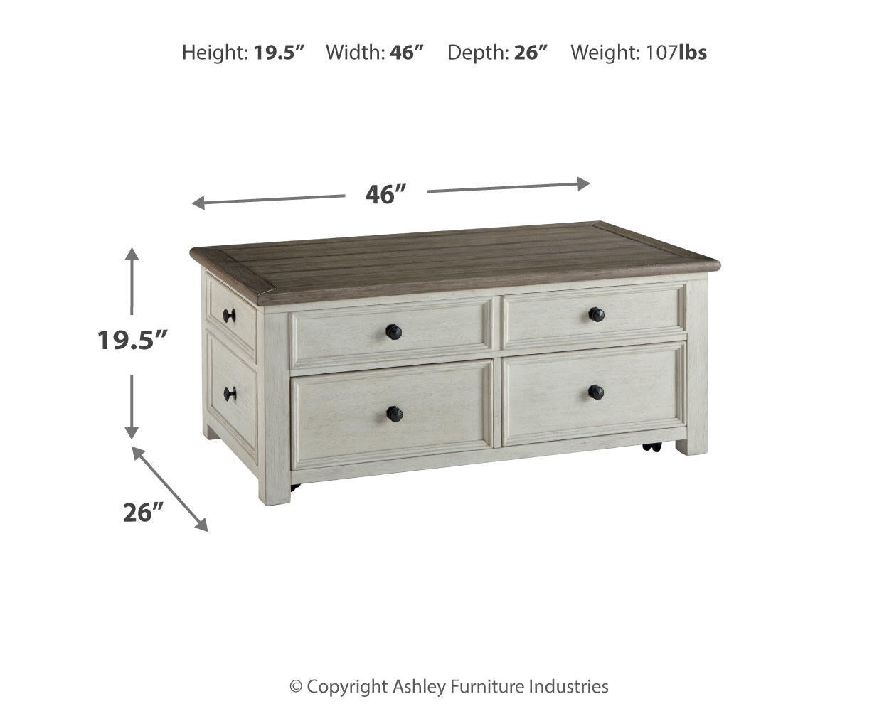 Bolanburg Lift Top Cocktail Table Signature Design by Ashley®