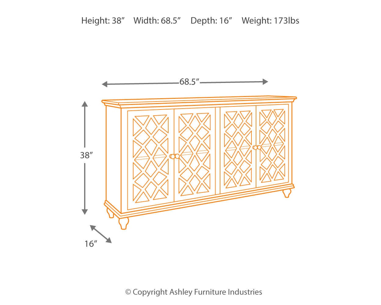 Mirimyn Accent Cabinet Signature Design by Ashley®