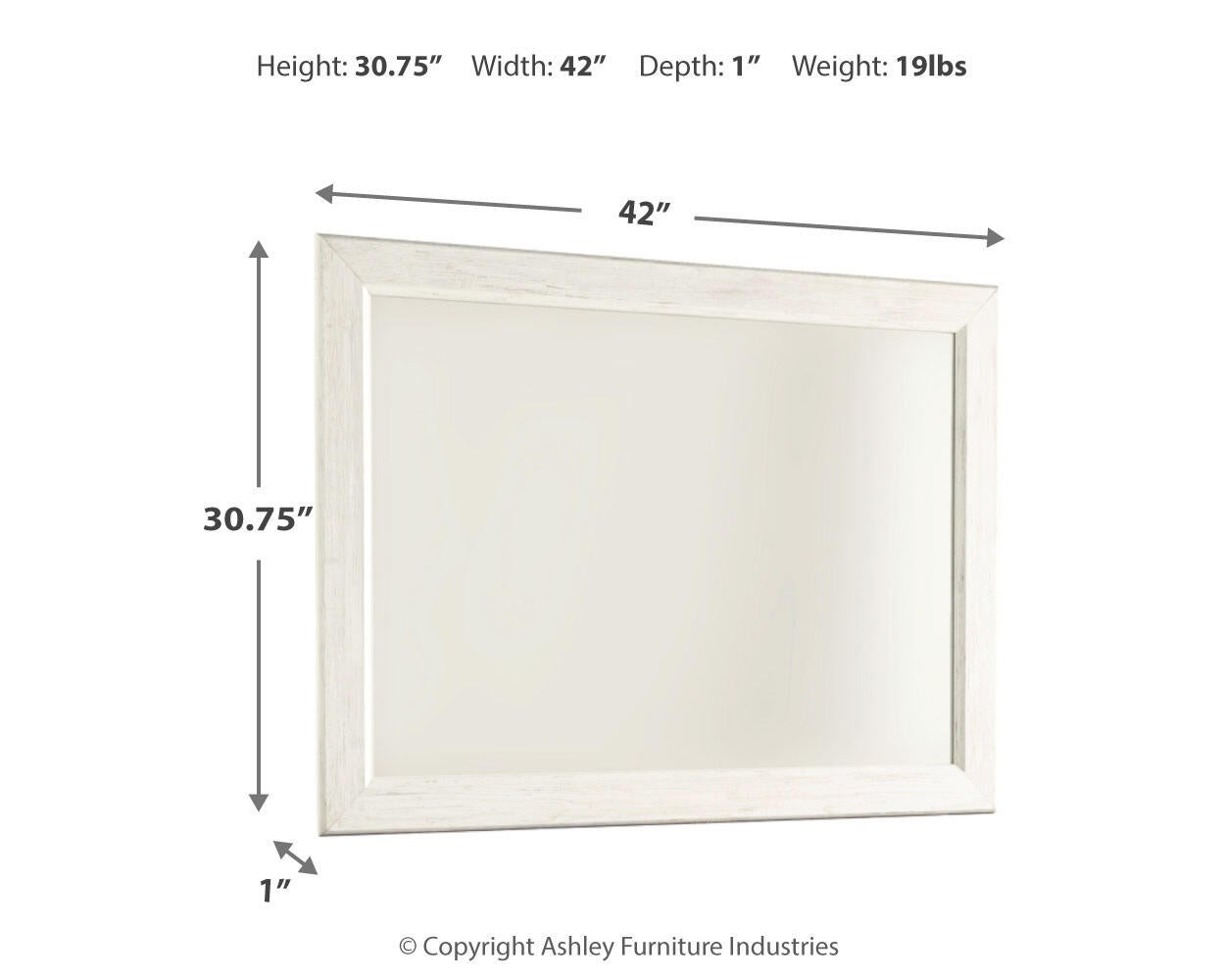 Willowton Bedroom Mirror Signature Design by Ashley®