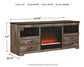 Trinell 63" TV Stand with Electric Fireplace Signature Design by Ashley®