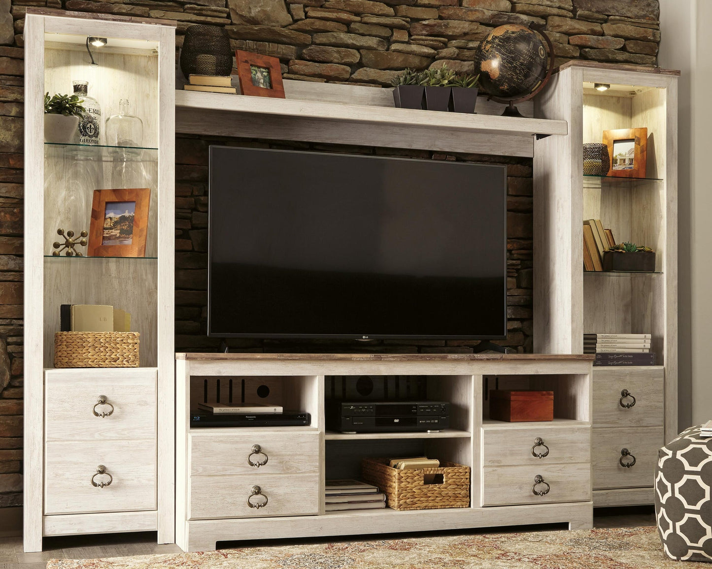 Willowton 4-Piece Entertainment Center Signature Design by Ashley®