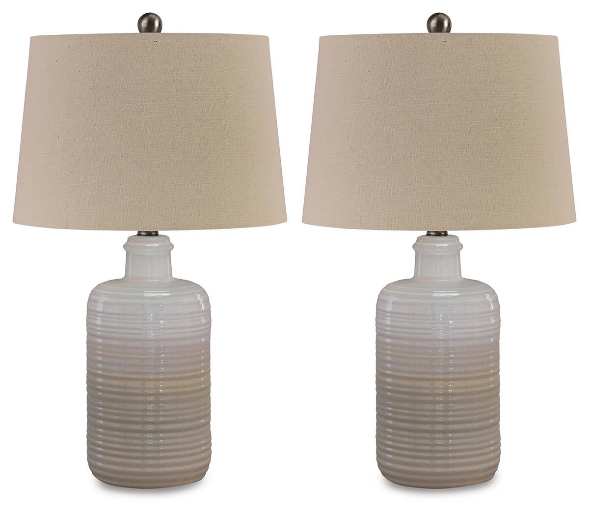 Marnina Ceramic Table Lamp (2/CN) Signature Design by Ashley®
