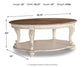 Realyn Oval Cocktail Table Signature Design by Ashley®