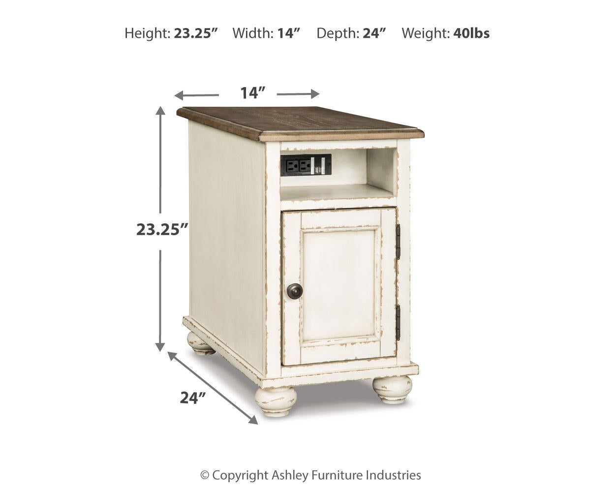 Realyn Chair Side End Table Signature Design by Ashley®