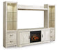 Bellaby 4-Piece Entertainment Center with Electric Fireplace Signature Design by Ashley®