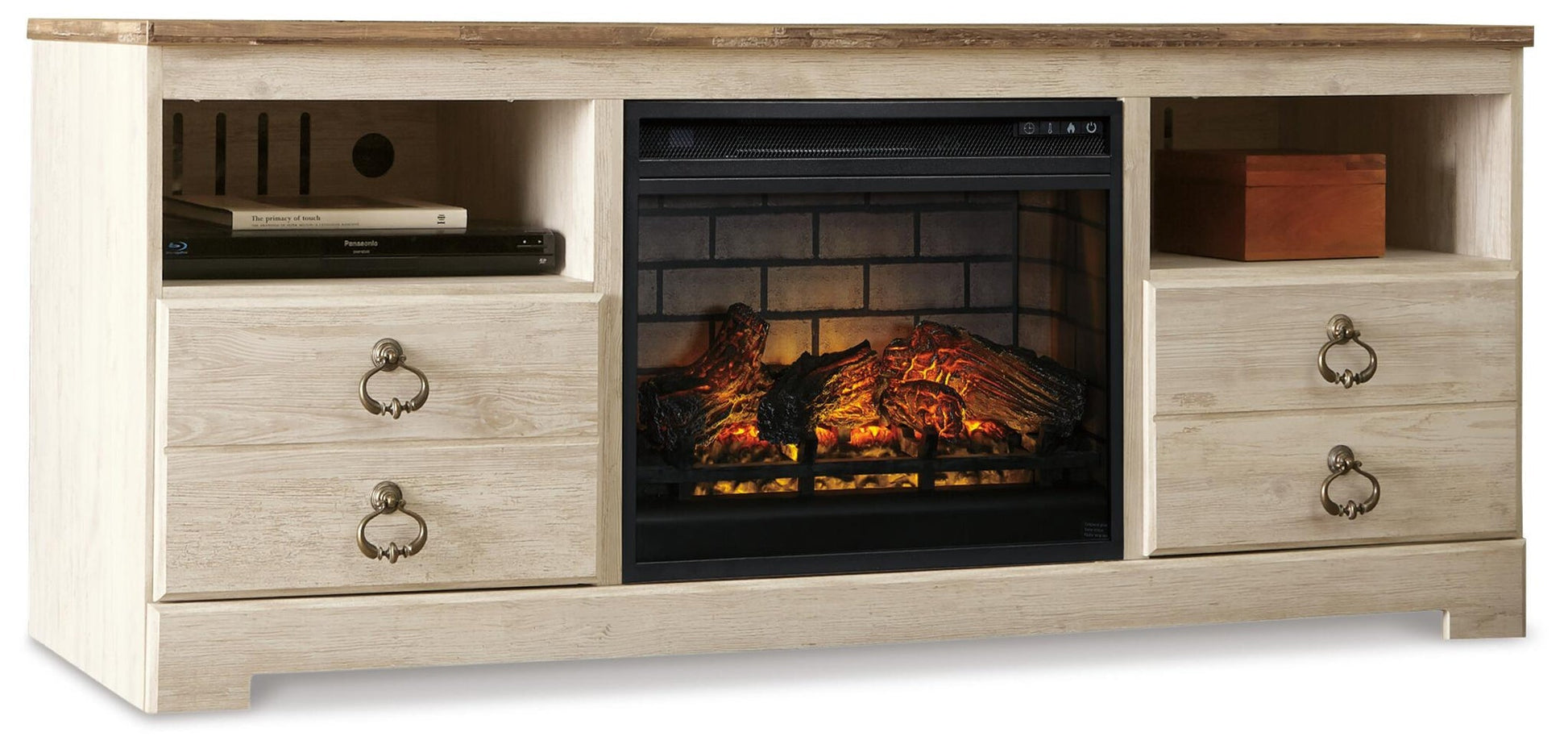 Willowton 64" TV Stand with Electric Fireplace Signature Design by Ashley®