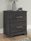 Belachime Two Drawer Night Stand Signature Design by Ashley®