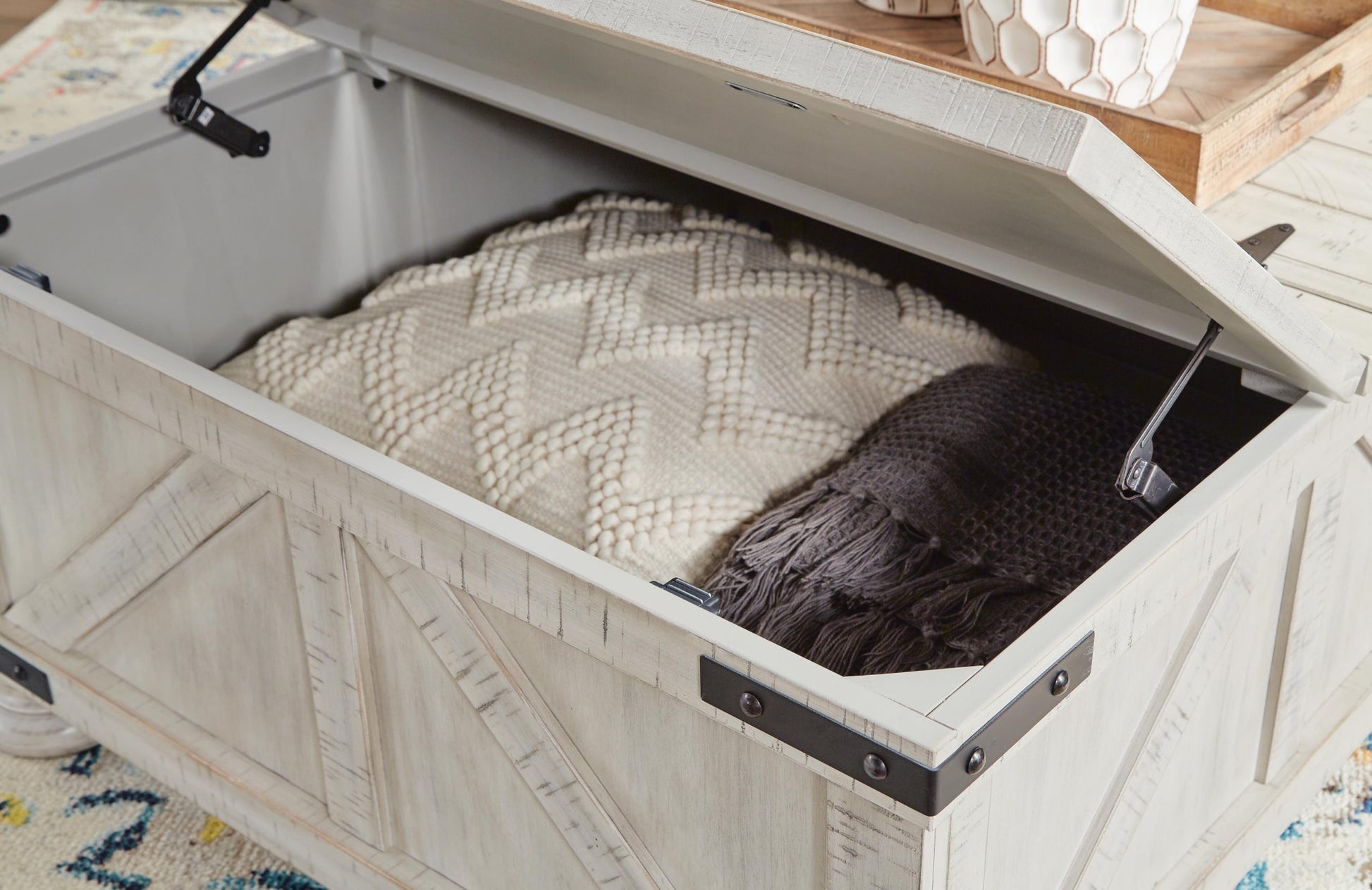 Carynhurst Cocktail Table with Storage Signature Design by Ashley®