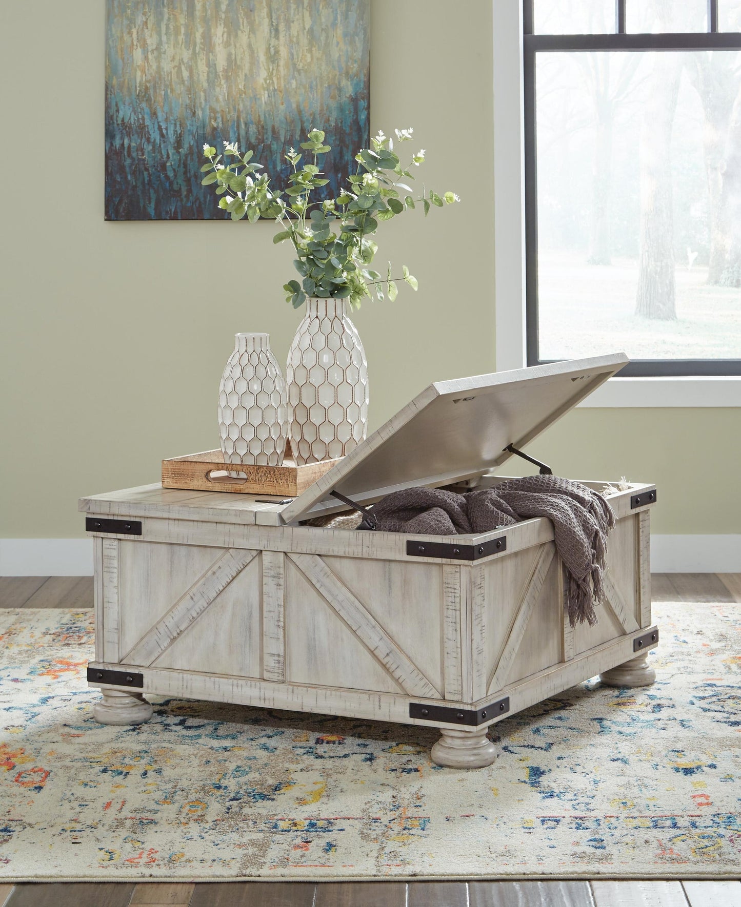 Carynhurst Cocktail Table with Storage Signature Design by Ashley®