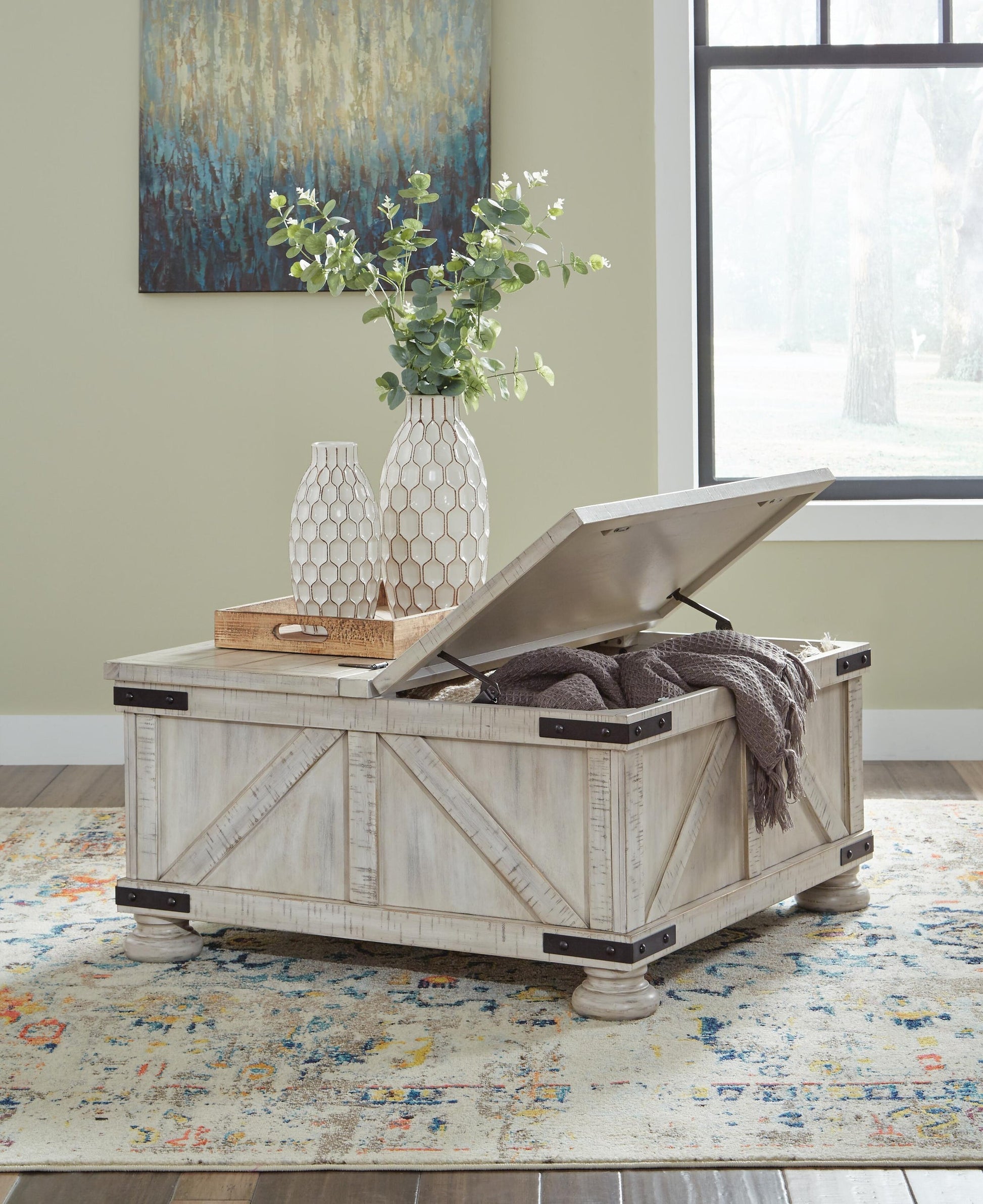 Carynhurst Cocktail Table with Storage Signature Design by Ashley®
