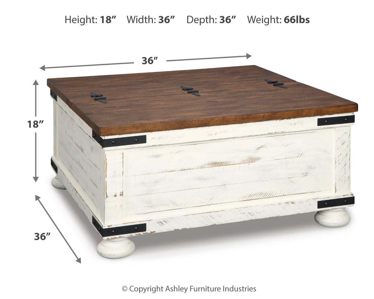 Wystfield Cocktail Table with Storage Signature Design by Ashley®