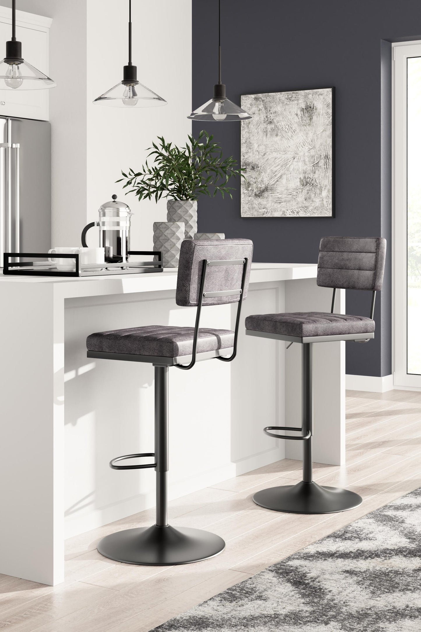 Strumford Tall Swivel Barstool (2/CN) Signature Design by Ashley®