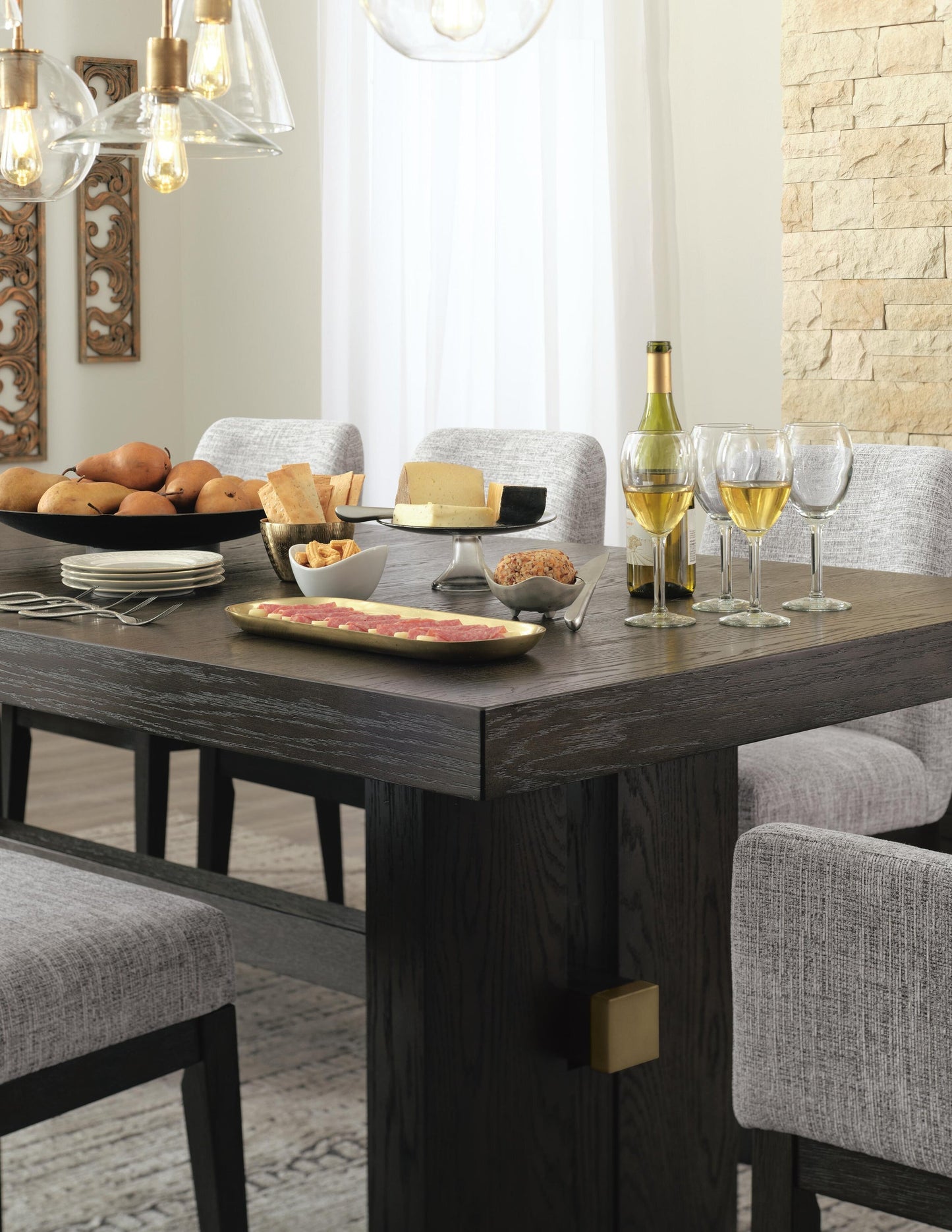 Burkhaus RECT Dining Room EXT Table Signature Design by Ashley®