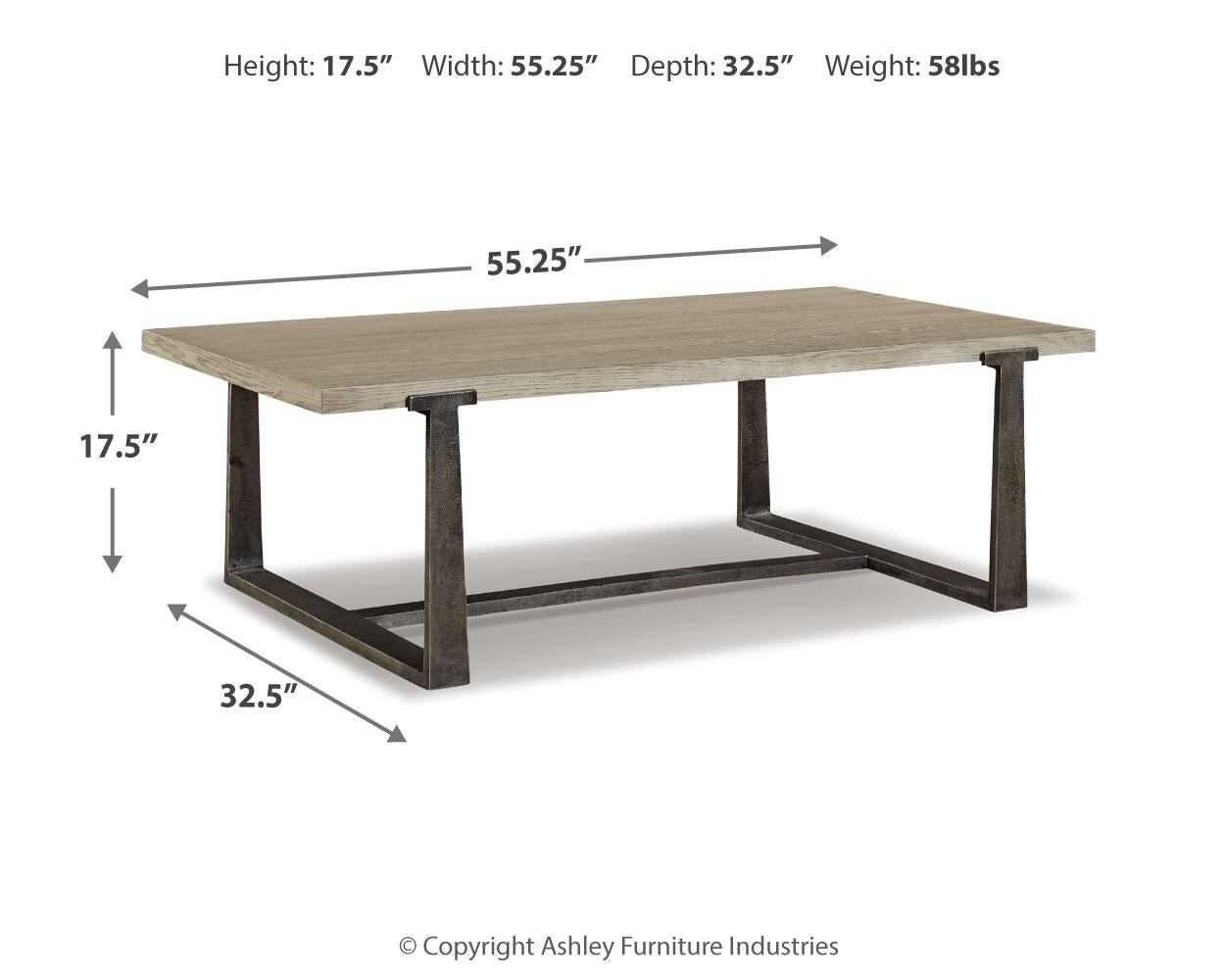 Dalenville Rectangular Cocktail Table Signature Design by Ashley®