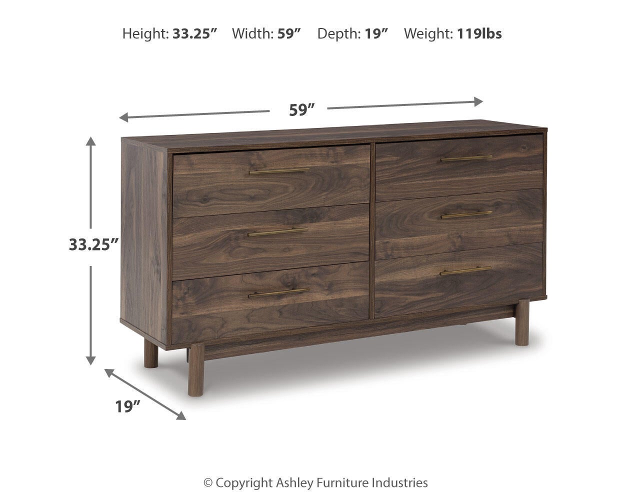 Calverson Six Drawer Dresser Signature Design by Ashley®