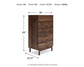 Calverson Five Drawer Chest Signature Design by Ashley®