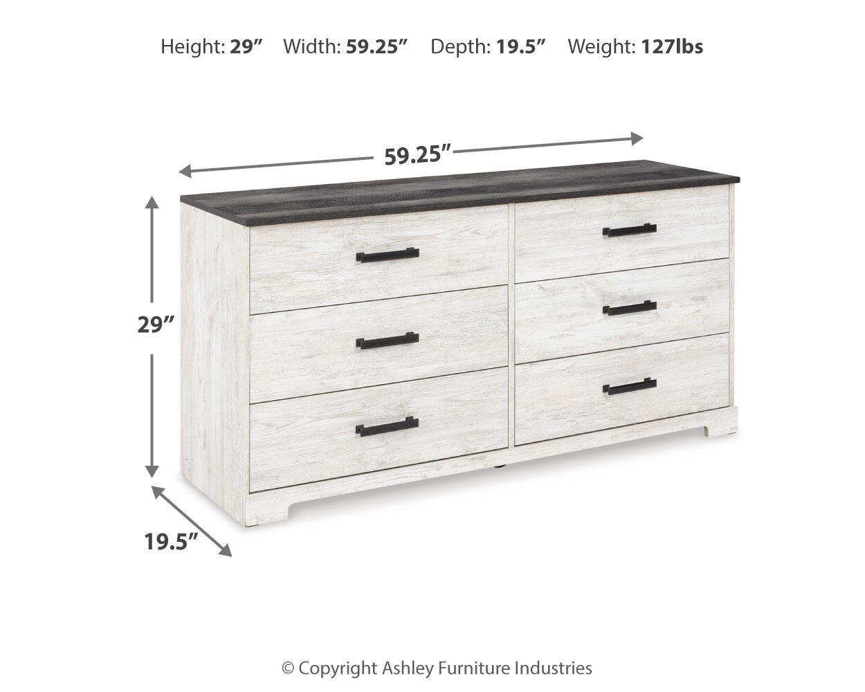 Shawburn Six Drawer Dresser Signature Design by Ashley®