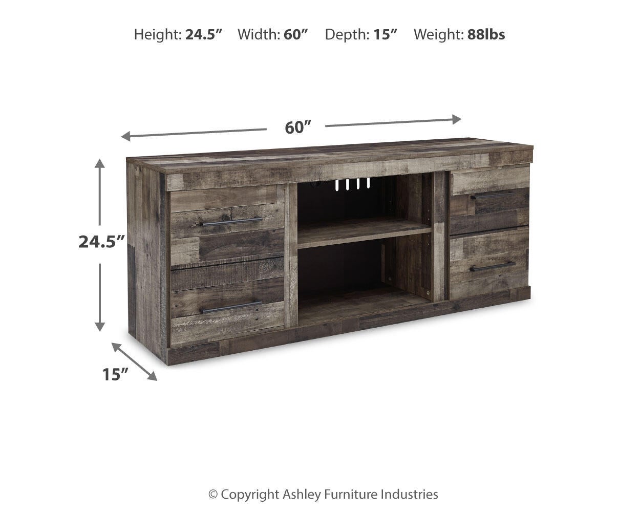 Derekson LG TV Stand w/Fireplace Option Signature Design by Ashley®