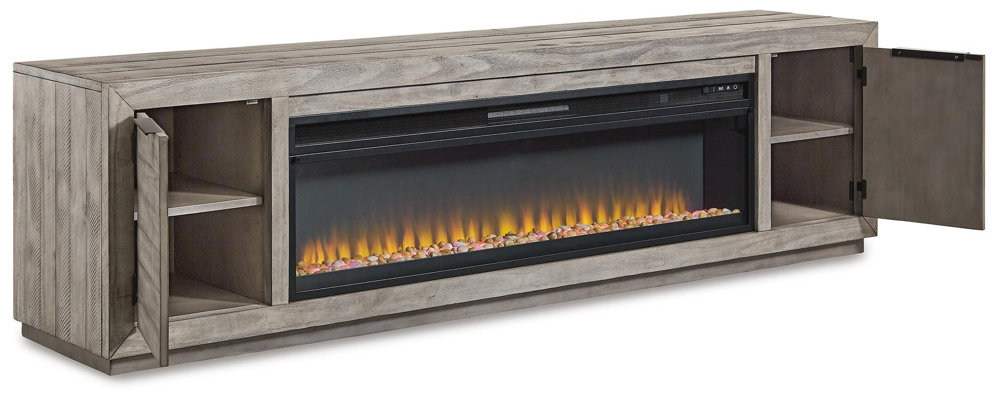 Naydell 92" TV Stand with Electric Fireplace Signature Design by Ashley®