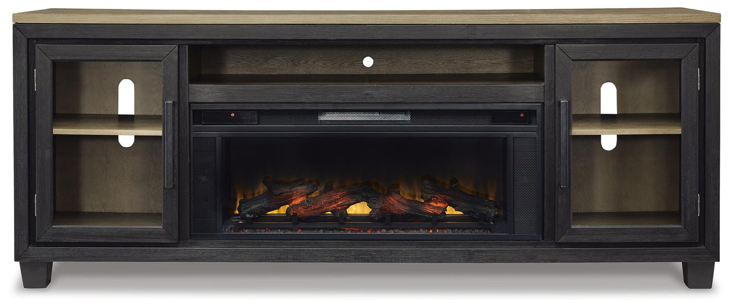 Foyland 83" TV Stand with Electric Fireplace Signature Design by Ashley®