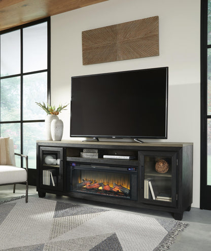 Foyland 83" TV Stand with Electric Fireplace Signature Design by Ashley®