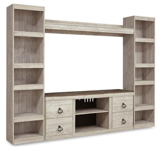 Willowton 4-Piece Entertainment Center Signature Design by Ashley®