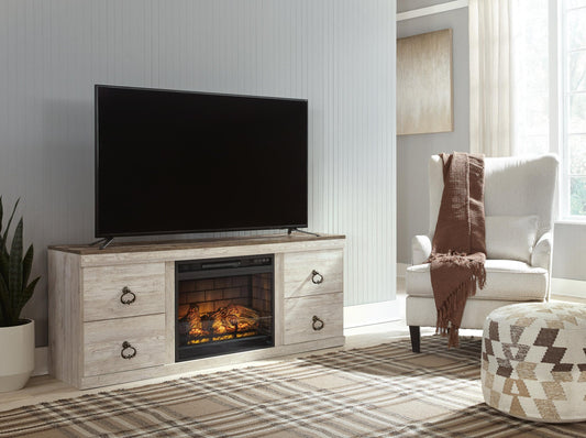 Willowton TV Stand with Electric Fireplace Signature Design by Ashley®