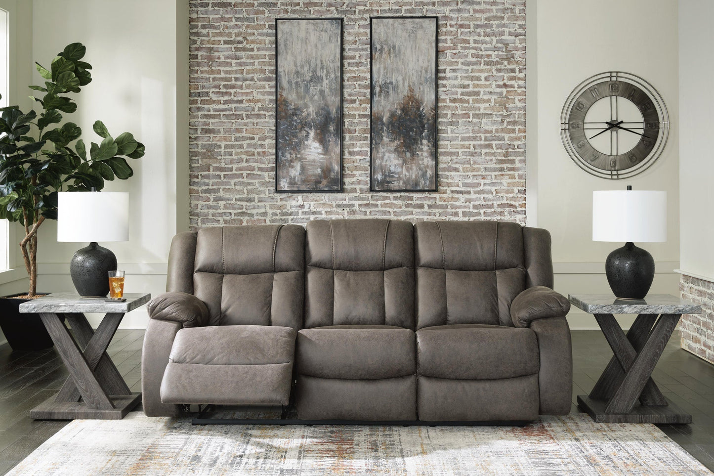 First Base Reclining Sofa Signature Design by Ashley®