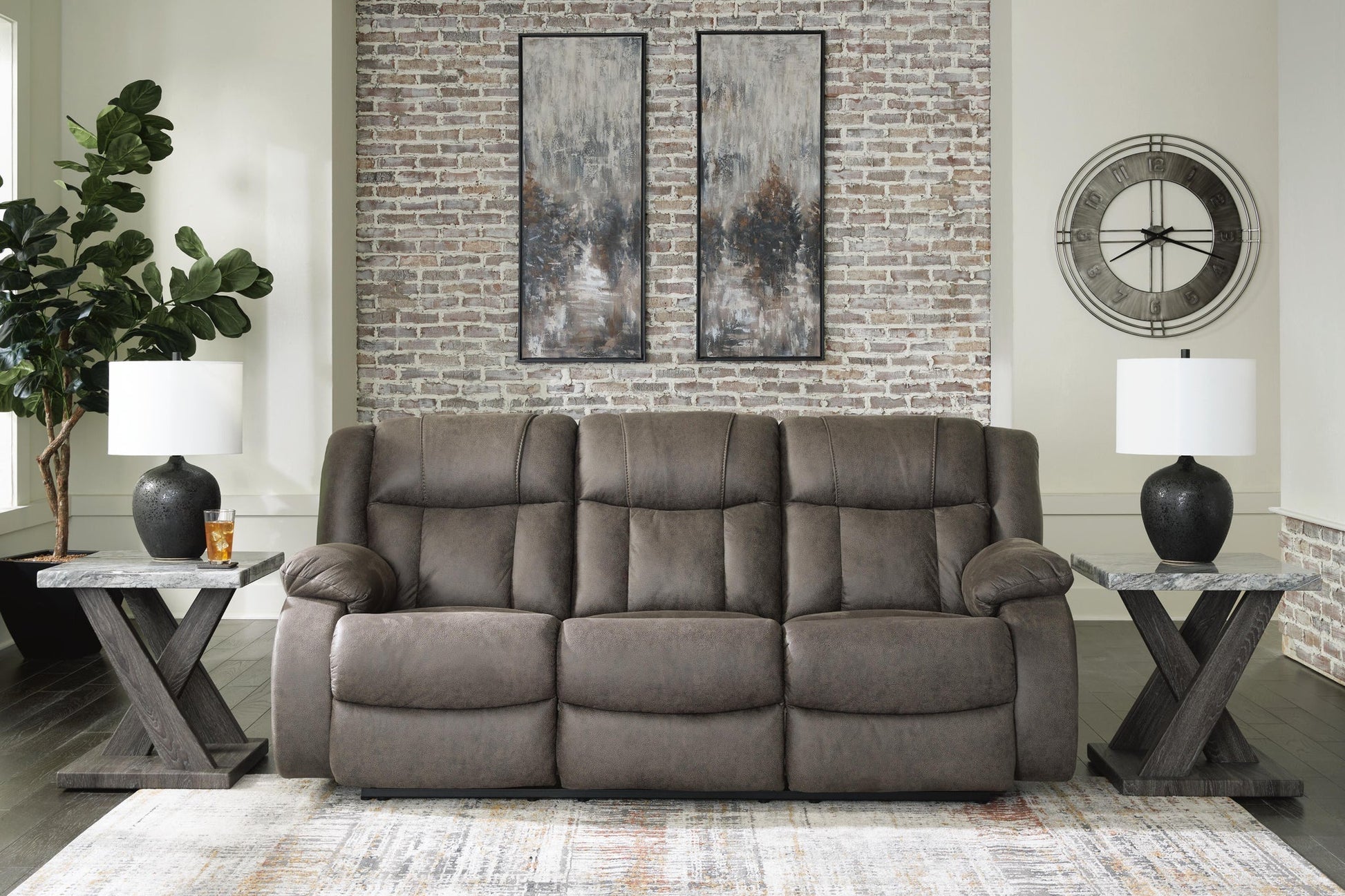 First Base Reclining Sofa Signature Design by Ashley®