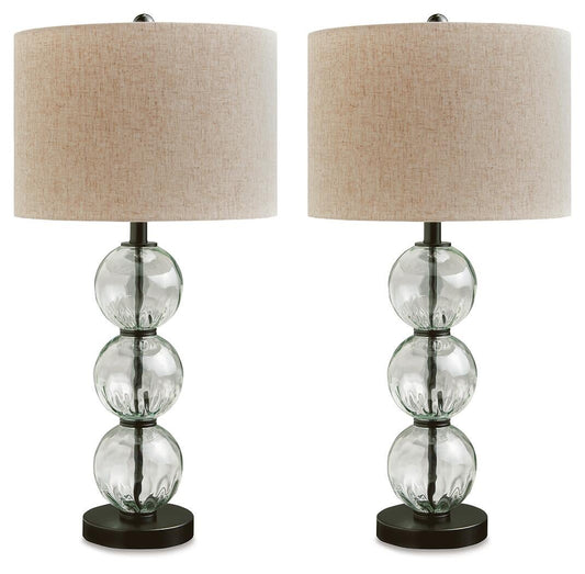 Airbal Glass Table Lamp (2/CN) Signature Design by Ashley®