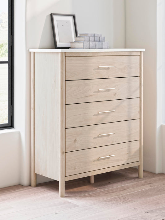 Cadmori Five Drawer Wide Chest Signature Design by Ashley®