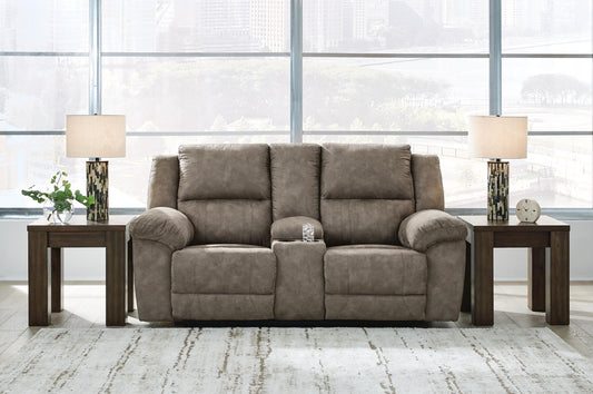 Laresview DBL Rec Loveseat w/Console Signature Design by Ashley®