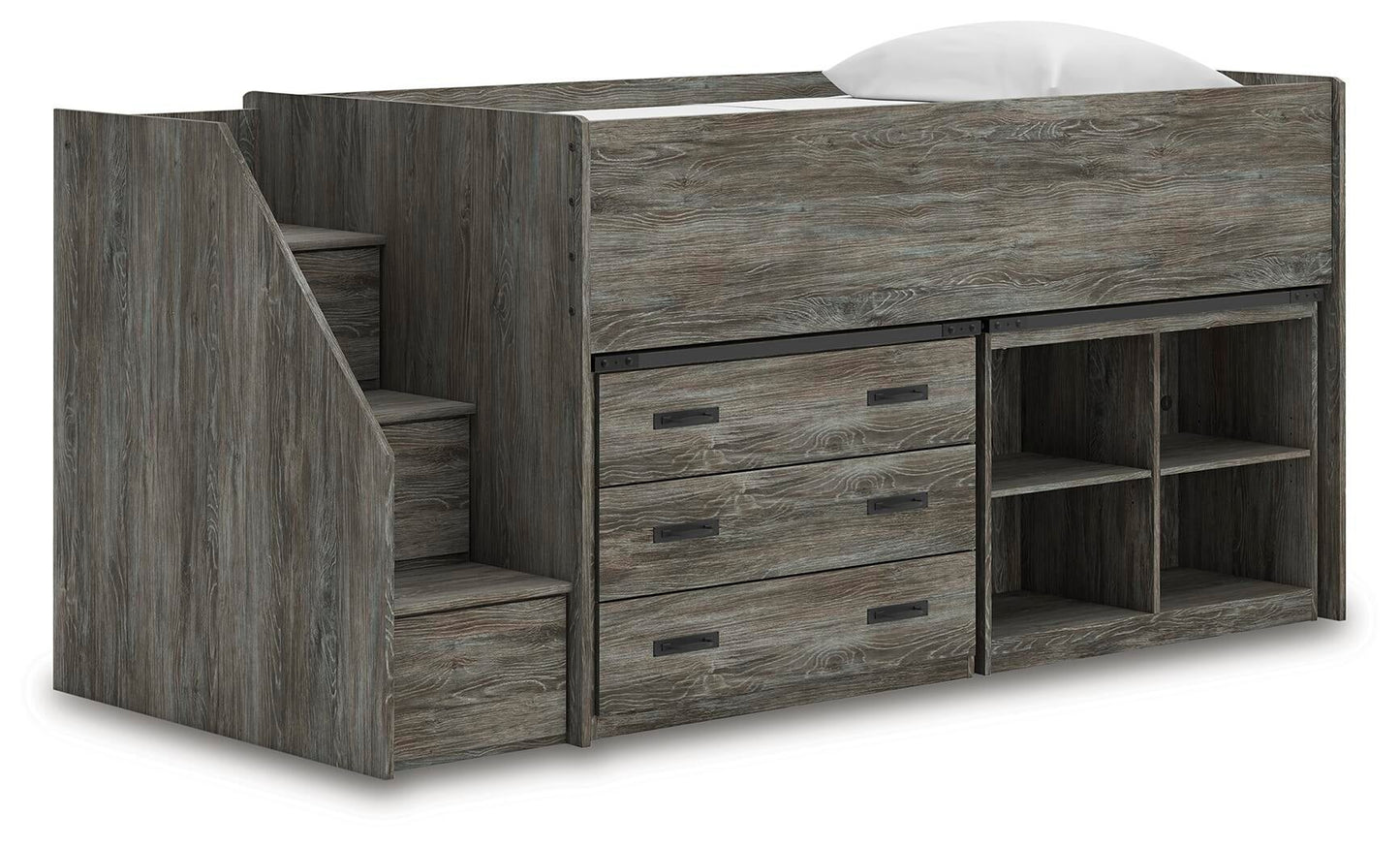Frandern  Loft  Bed With Bookcase And Drawer Storage Signature Design by Ashley®