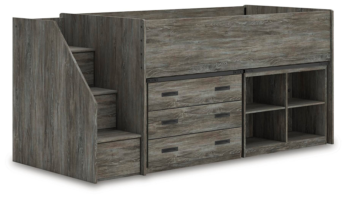 Frandern  Loft  Bed With Bookcase And Drawer Storage Signature Design by Ashley®