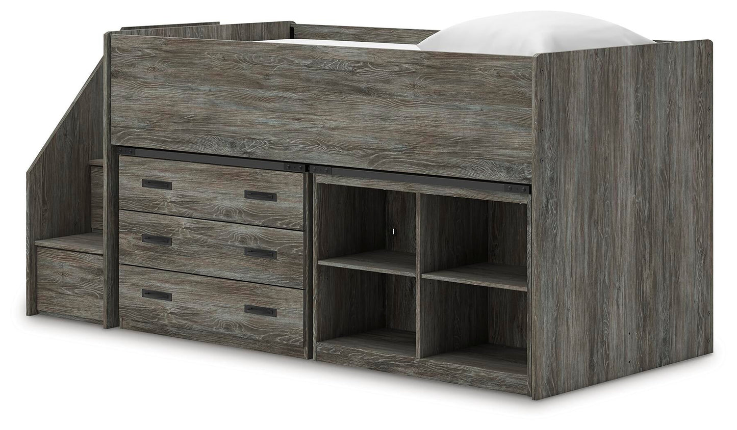 Frandern  Loft  Bed With Bookcase And Drawer Storage Signature Design by Ashley®