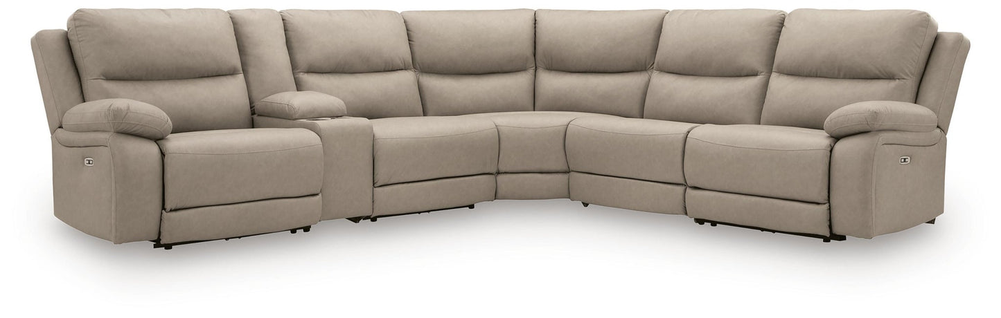 Narwhal Place 6-Piece Reclining Sectional with Storage Console Signature Design by Ashley®
