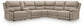 Narwhal Place 6-Piece Reclining Sectional with Storage Console Signature Design by Ashley®