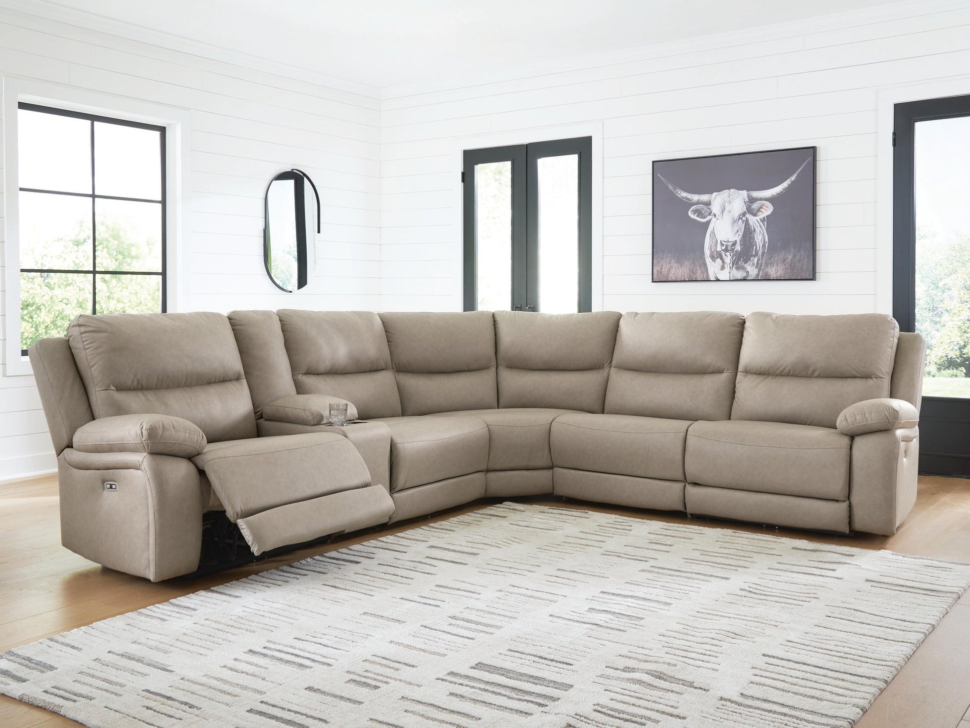 Narwhal Place 6-Piece Reclining Sectional with Storage Console Signature Design by Ashley®