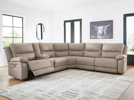 Narwhal Place 6-Piece Reclining Sectional with Storage Console Signature Design by Ashley®