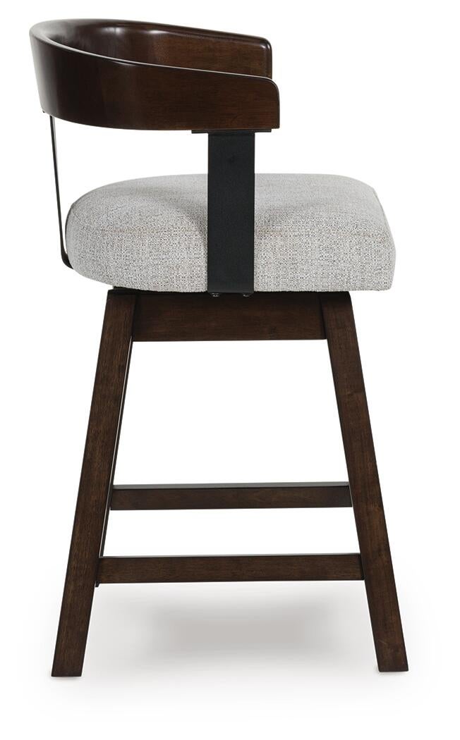 Haddigan UPH Swivel Barstool (2/CN) Signature Design by Ashley®