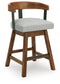 Ralene UPH Swivel Barstool (2/CN) Signature Design by Ashley®