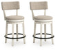 Robbinsdale UPH Swivel Barstool (2/CN) Signature Design by Ashley®